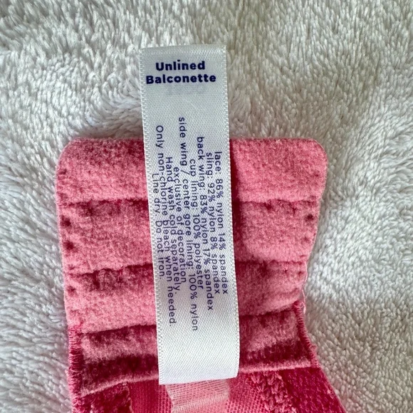 Cacique Pink Unlined Balconette 38DD - Picture 8 of 11